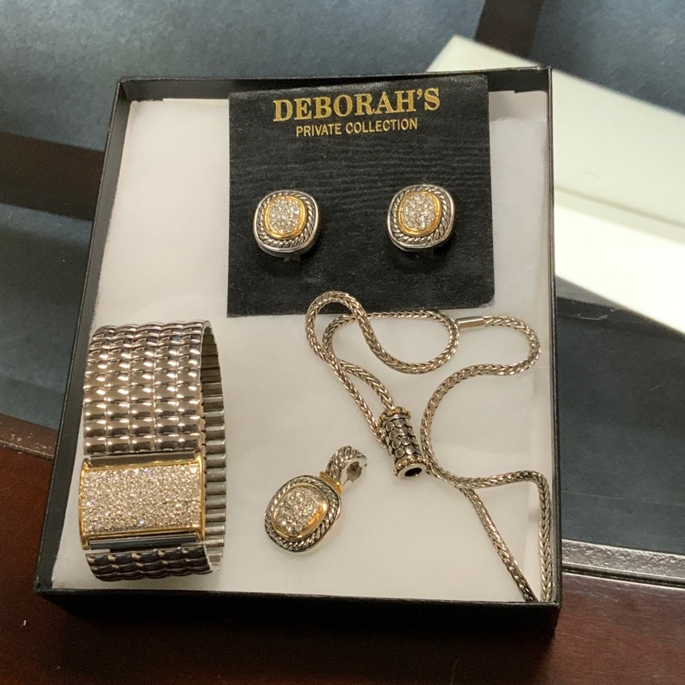 Gold and Silver Jewelry Set